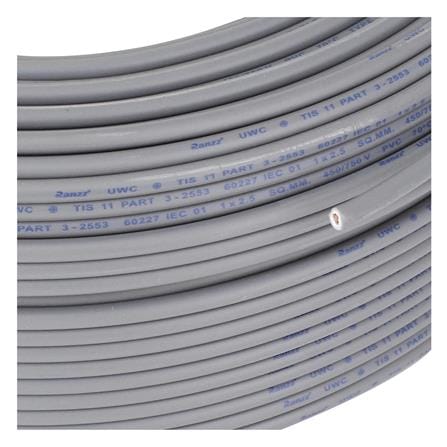 สายไฟ THW IEC01 RANZZ 1x2.5 ตร.มม. 100 ม. สีเทา_2