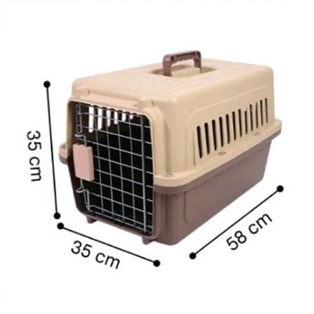 กรงสัตว์เลี้ยงพกพา PETUS 58 ซม. สีขาวม่วง_8