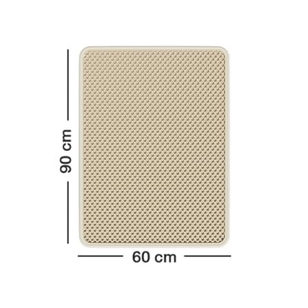 แผ่นดักทรายแมว PETUS 90x60 ซม. สีเบจ_5