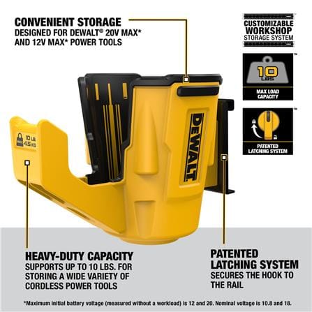 ถ้วยใส่เครื่องมือช่างแบบแขวน DEWALT DWST82823 สีเหลือง/ดำ_5