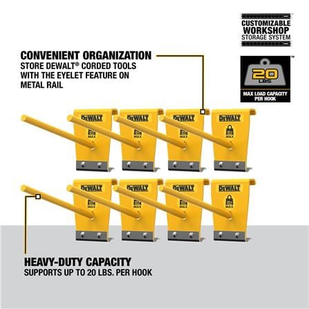 ชุดตะขอหมุด DEWALT DWST82817 สีเหลือง/ดำ (ชุด 8 ชิ้น)_5