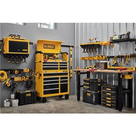 ที่เก็บแท่นชาร์จแบบติดราง DEWALT DWST82821 สีเหลือง/ดำ_5