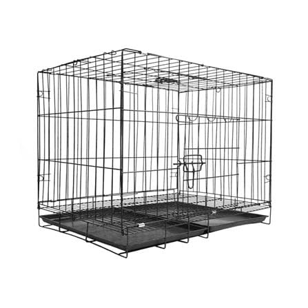กรงสัตว์เลี้ยงพับได้ PETUS 85X60 ซม. สีดำ_0