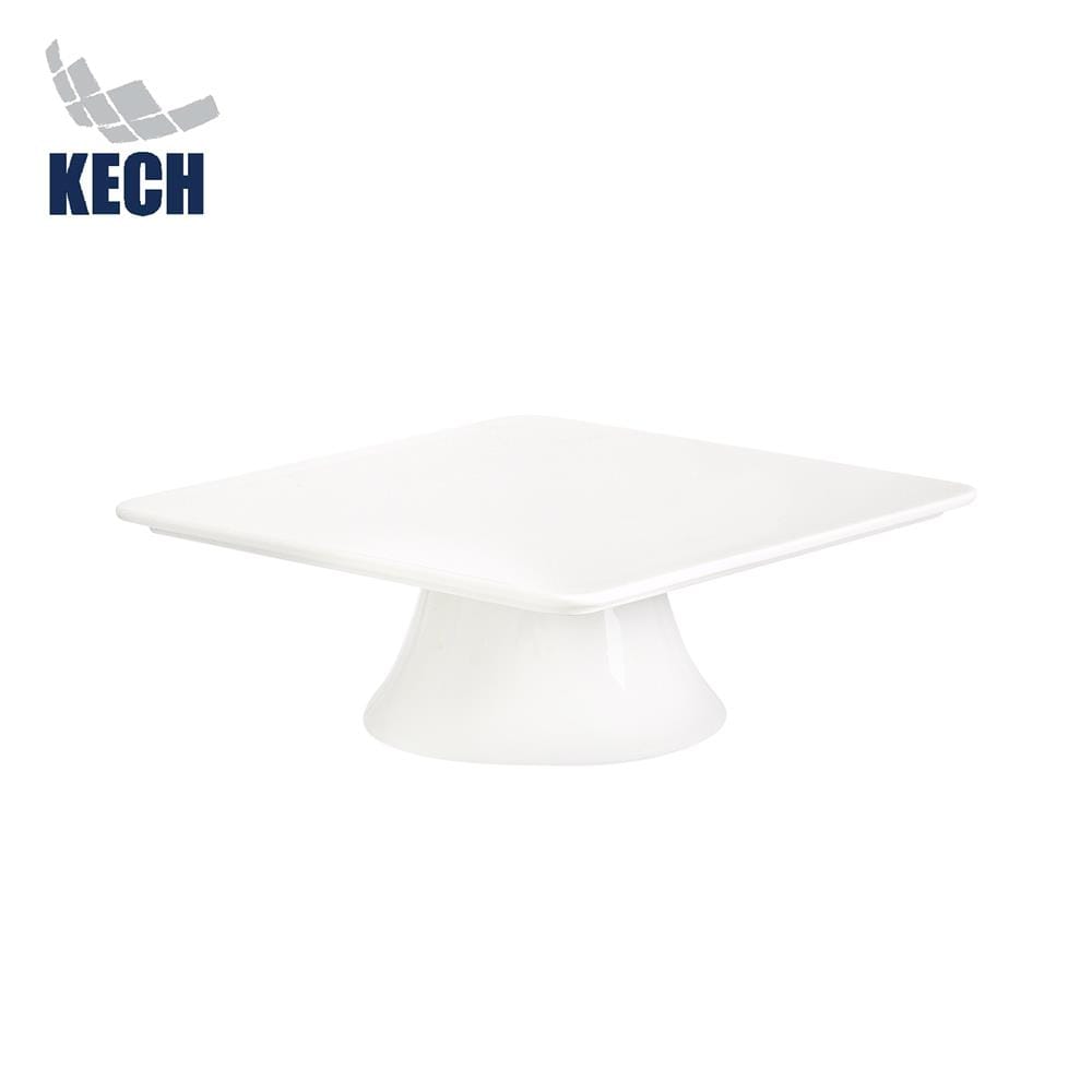 ที่วางขนมเหลี่ยม PORCELAIN 8 นิ้ว KECH SNOW