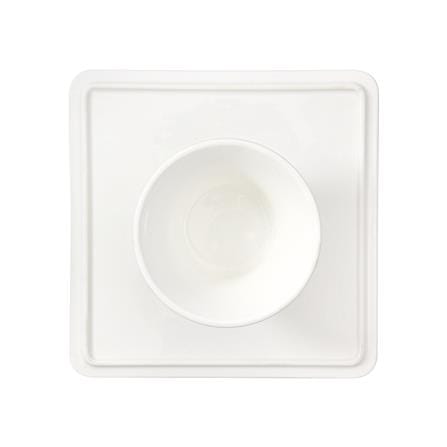 ที่วางขนมเหลี่ยม PORCELAIN 10 นิ้ว KECH SNOW_2