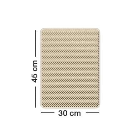 แผ่นดักทรายแมว PETUS 45x30 ซม. สีเบจ_5