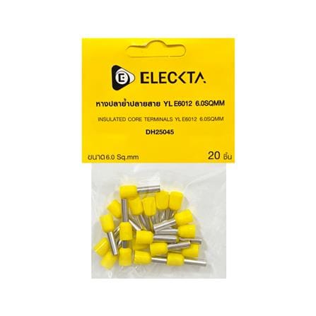 หางปลาย้ำปลายสาย ELECKTA 6 ตร.มม. สีเหลือง (แพ็ก 20 ชิ้น)_2
