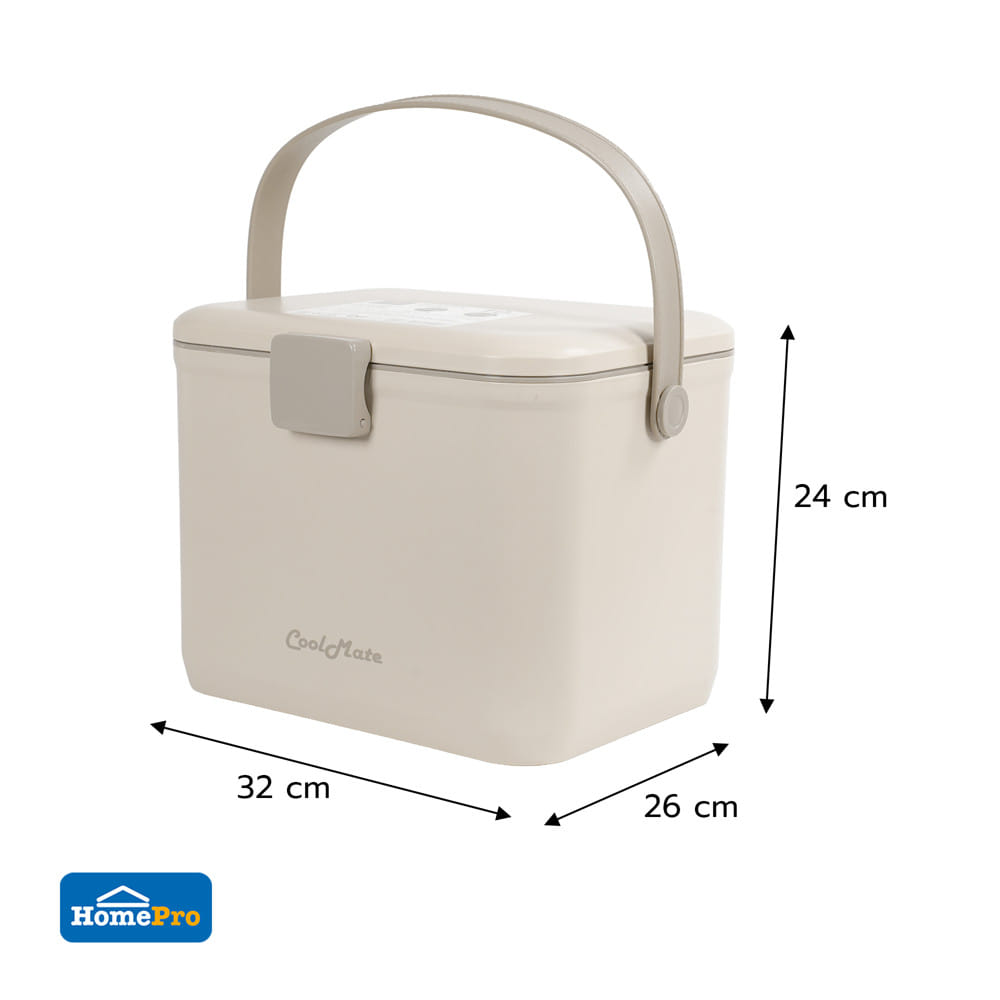 กระติกน้ำแข็ง SPRING COOL MATE CIRCULAR 10 ลิตร สีโทป