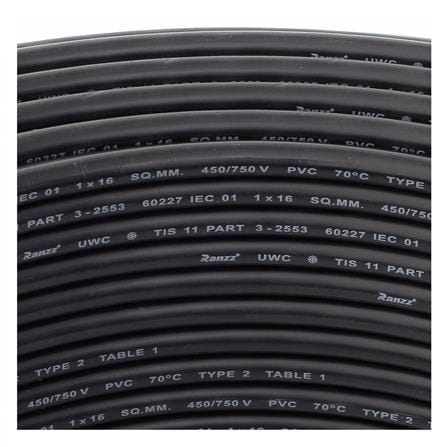 สายไฟ THW IEC01 RANZZ 1x16 ตร.มม. 100 ม. สีดำ_2
