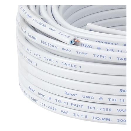 สายไฟ VAF RANZZ 2x1.5 ตร.มม. 30 ม. สีขาว_2