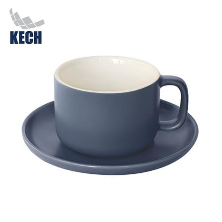 ชุดกาแฟ PORCELAIN 245 มล. KECH TWO TONE สีน้ำเงิน