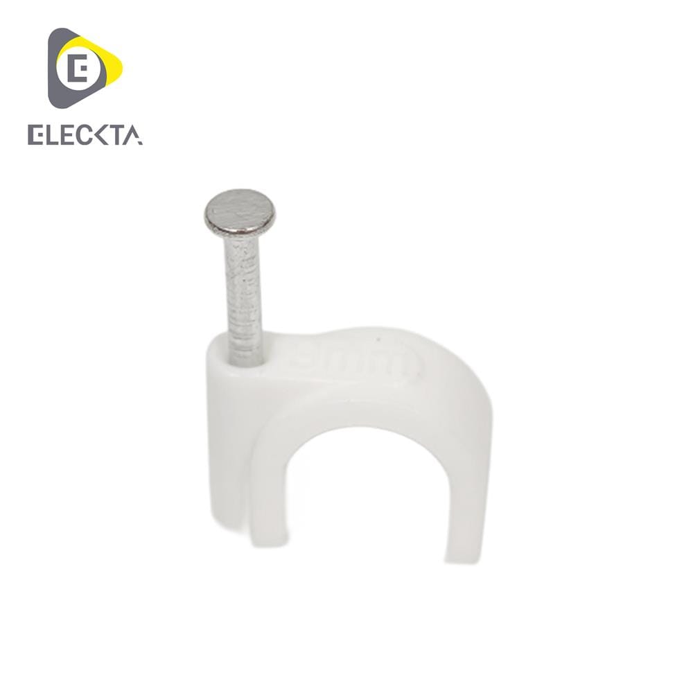 กิ๊บตอกสายไฟ ELECKTA DH2001-9 9 มม. 2x2.5 ตร.มม. สีขาว (แพ็ก 25 ชิ้น)