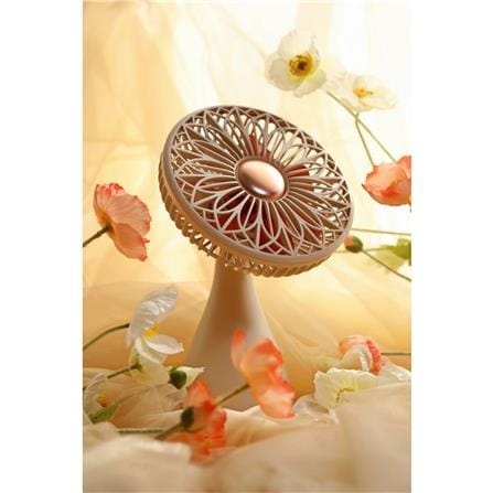 พัดลมพกพา 6 นิ้ว SOTHING BRIDAL BOUQUET สีขาว_2