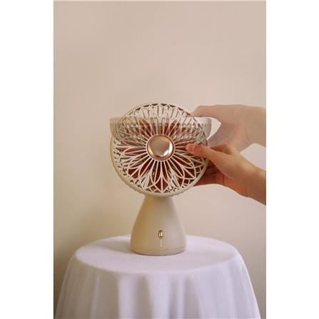 พัดลมพกพา 6 นิ้ว SOTHING BRIDAL BOUQUET สีขาว_3