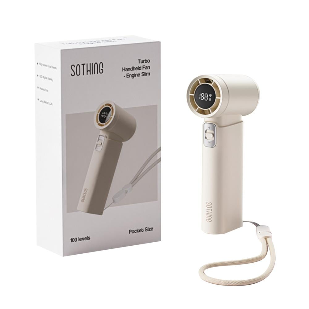 พัดลมพกพา 1 นิ้ว SOTHING HANDHELD ENGINE SLIM สีขาว