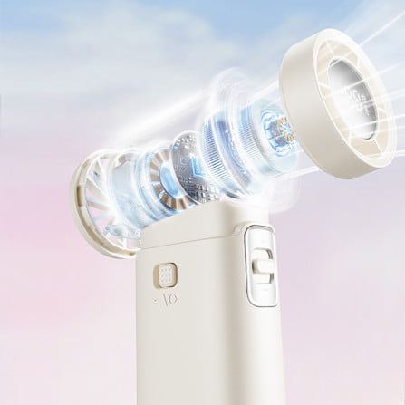 พัดลมพกพา 1 นิ้ว SOTHING HANDHELD ENGINE SLIM สีขาว_6