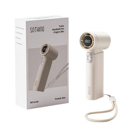 พัดลมพกพา 1 นิ้ว SOTHING HANDHELD ENGINE SLIM สีขาว_5