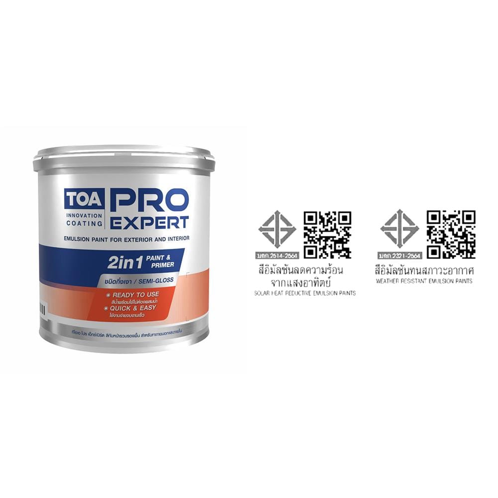 สีน้ำทาภายนอก ชนิดกึ่งเงา TOA PRO EXPERT PS100 1 แกลลอน