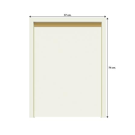 บานถังแก๊สเรียบ JUPITER JUVENTAS 57x74 ซม. สีขาว_3