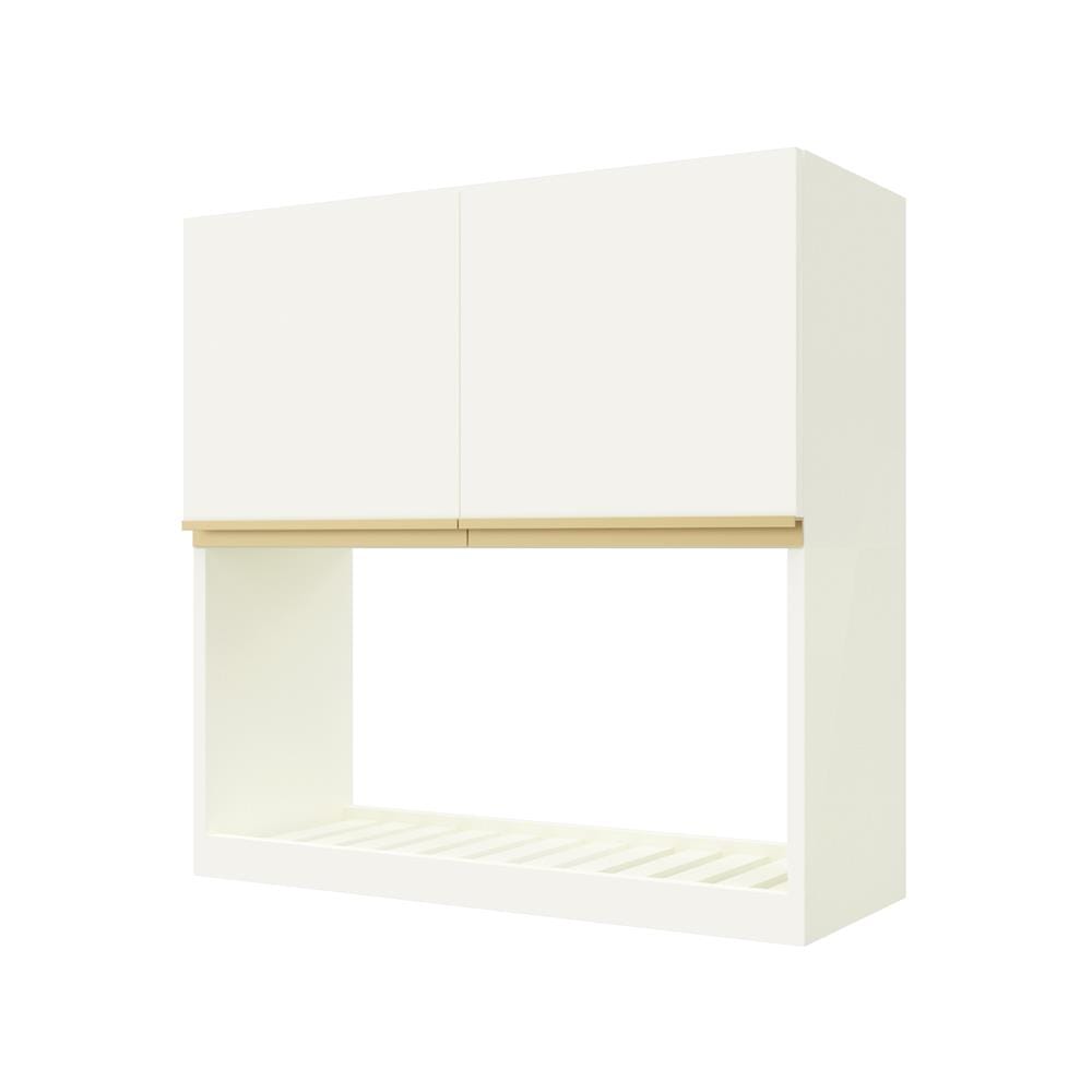 ตู้แขวนคว่ำจานเรียบ JUPITER JUVENTAS 80x80 ซม. สีขาว