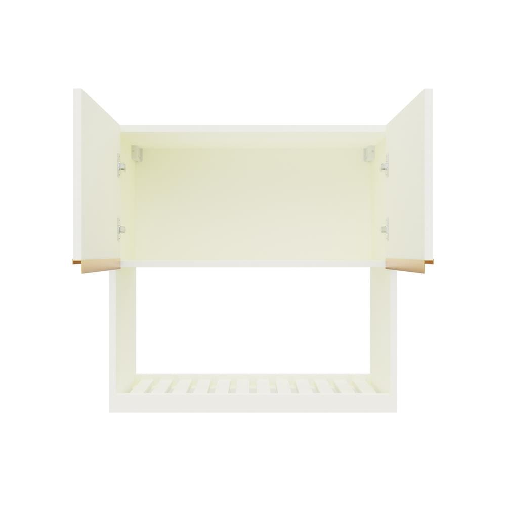 ตู้แขวนคว่ำจานเรียบ JUPITER JUVENTAS 80x80 ซม. สีขาว