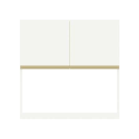 ตู้แขวนคว่ำจานเรียบ JUPITER JUVENTAS 80x80 ซม. สีขาว_0