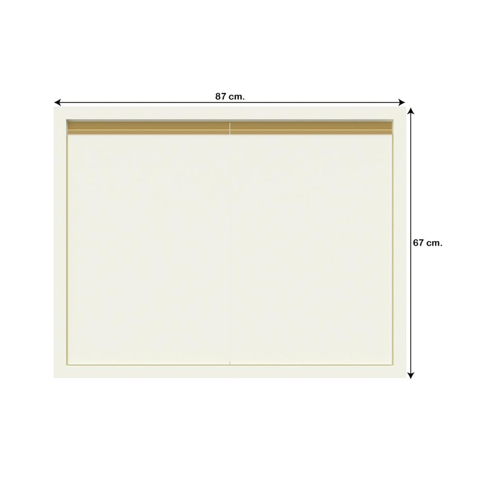บานซิงค์คู่เรียบ JUPITER JUVENTAS 87x67 ซม. สีขาว