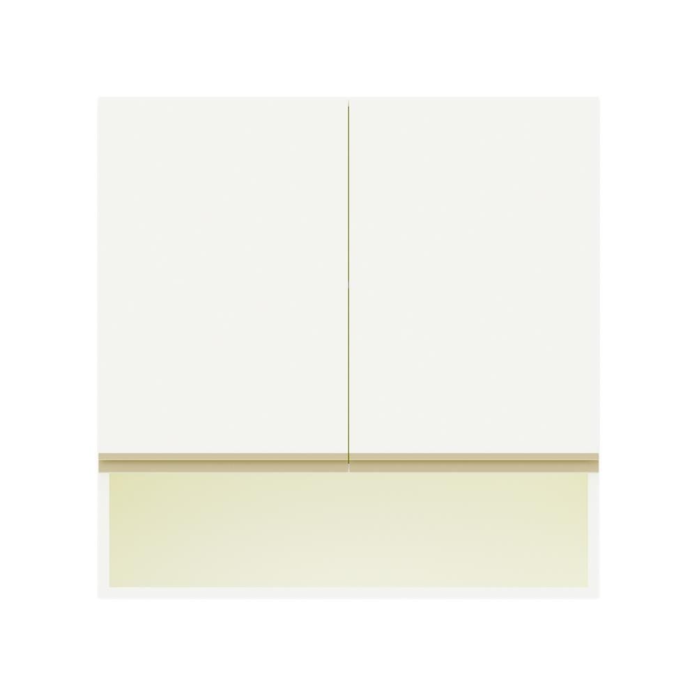 ตู้แขวนคู่เรียบช่องโล่ง D2 JUPITER JUVENTAS 80x80 ซม. สีขาว