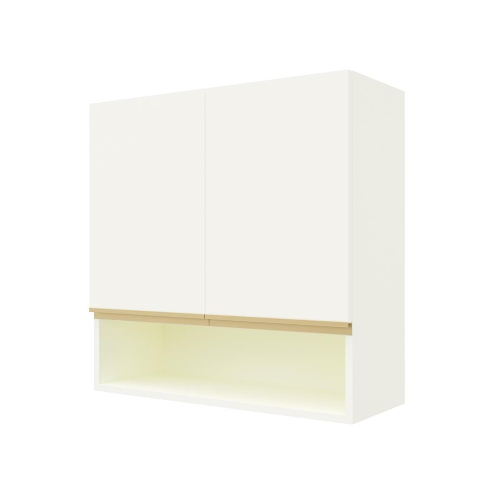 ตู้แขวนคู่เรียบช่องโล่ง D2 JUPITER JUVENTAS 80x80 ซม. สีขาว