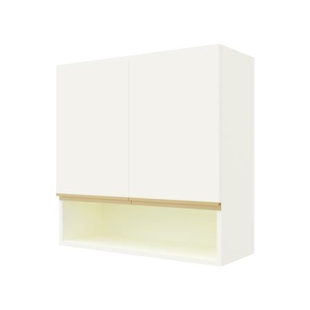 ตู้แขวนคู่เรียบช่องโล่ง D2 JUPITER JUVENTAS 80x80 ซม. สีขาว_1