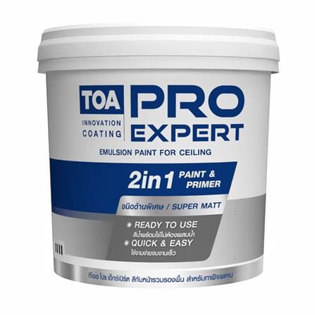 สีน้ำทาฝ้า ชนิดด้าน TOA PRO EXPERT CEILING PM777 9...