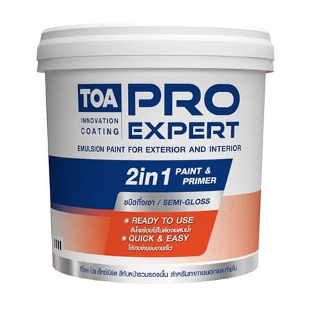 สีน้ำทาภายนอก ชนิดกึ่งเงา TOA PRO EXPERT PS100 9 ลิตร_0