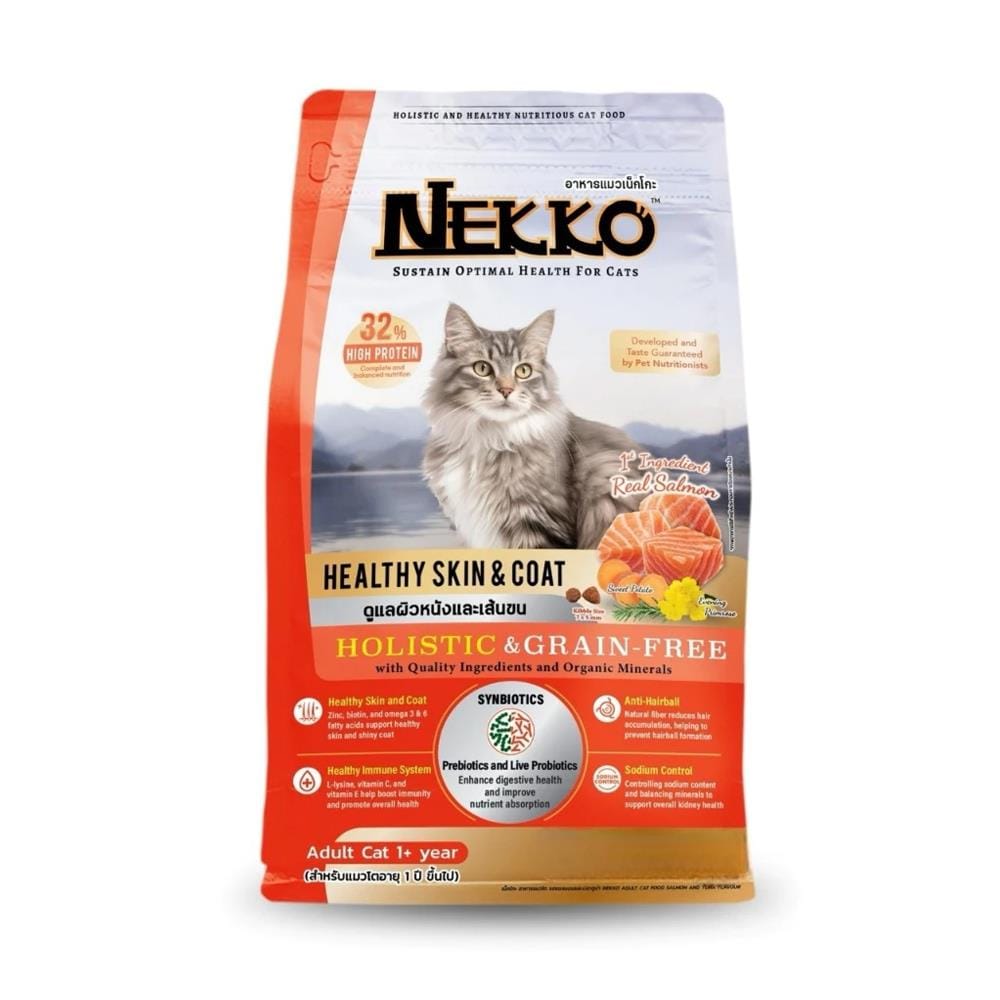อาหารแมว NEKKO HEALTHY SKIN AND COAT 1.0 กก