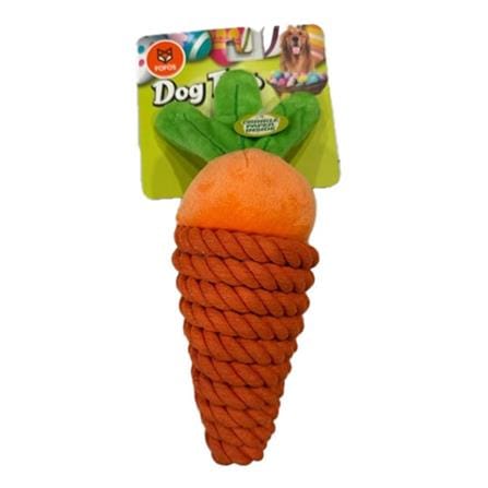 ของเล่นสุนัข FOFOS PLUSH CARROT WRAP IN ROPE_0