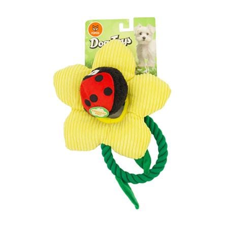 ของเล่นสัตว์เลี้ยง FOFOS SPRING PLUSH ROPE LADYBUG FLOWER_0