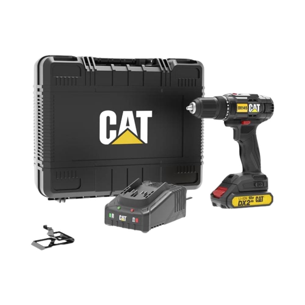สว่านไขควงไร้สาย (พร้อมแบตเตอรี่) CAT DX145 18 โวลต์