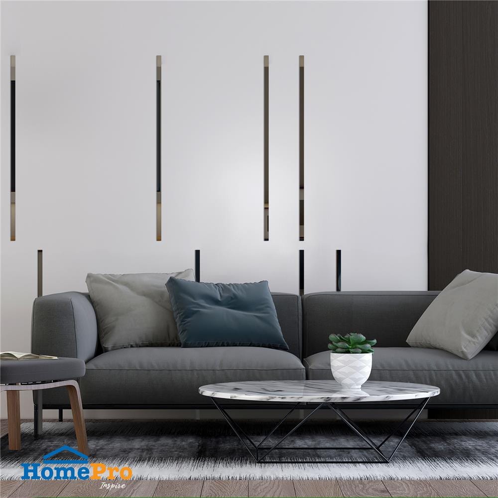 สติ๊กเกอร์ DIY HOME LIVING STYLE AC 2x50 ซม. สีดำ (แพ็ก 10 ชิ้น)