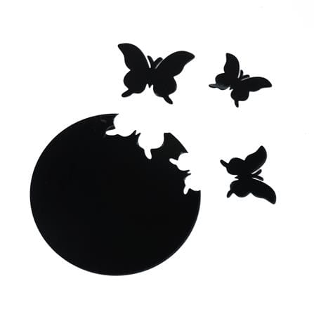 สติ๊กเกอร์ DIY HOME LIVING STYLE MOTH 26x26 ซม. (แพ็ก 4 ชิ้น)_0