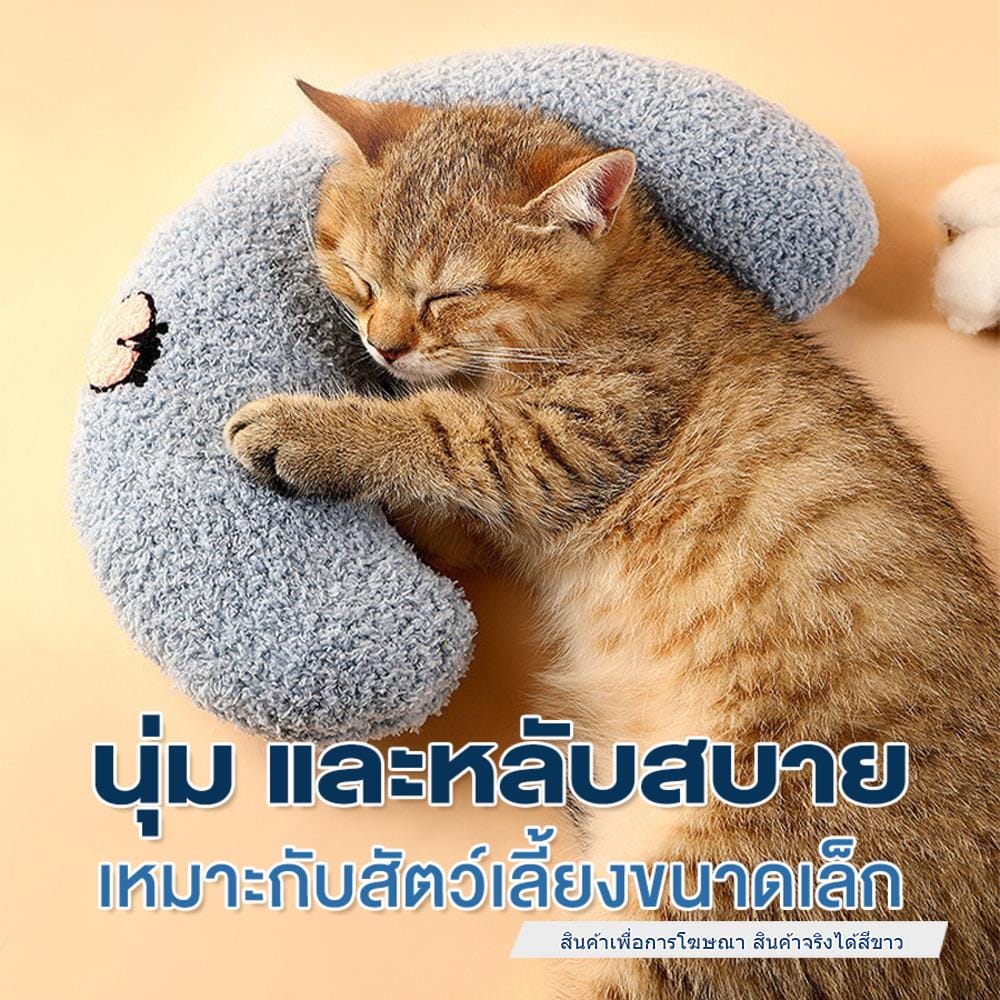 หมอนรองคอพระจันทร์ PETUS สีขาว