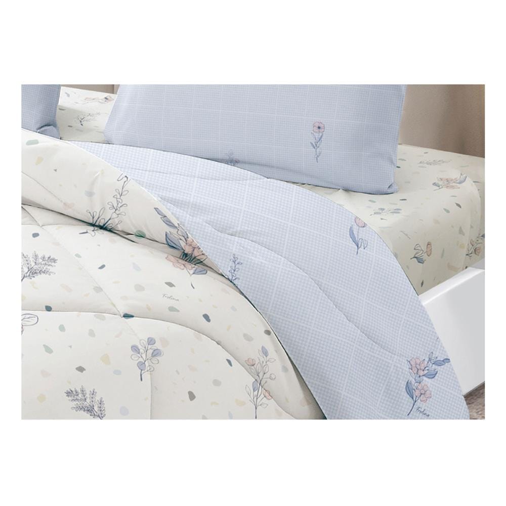 ชุดผ้าปูที่นอน 6 ฟุต (ชุด 5 ชิ้น) FROLINA MICROTEX DF069