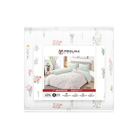 ชุดผ้าปูที่นอน 5 ฟุต (ชุด 6 ชิ้น) FROLINA MICROTEX DF068_4