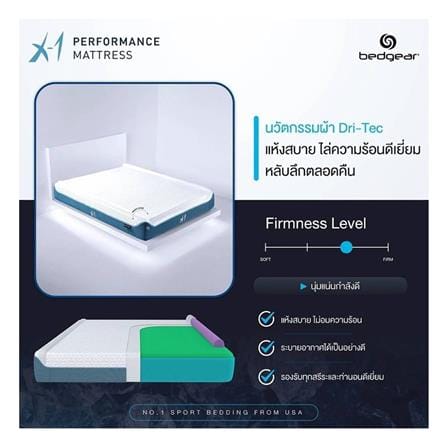 ที่นอนโฟม 3.5 ฟุต BEDGEAR รุ่น X1 พร้อมหมอนหนุน 1 ใบ_3