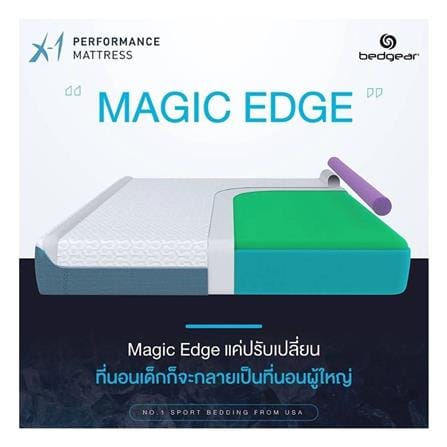 ที่นอนโฟม 3.5 ฟุต BEDGEAR รุ่น X1 พร้อมหมอนหนุน 1 ใบ_4