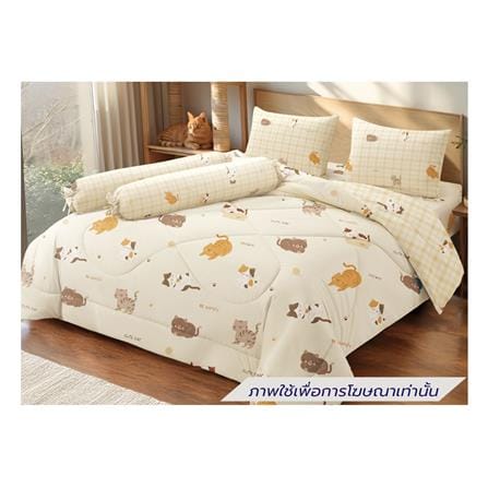 ชุดผ้าปูที่นอน 6 ฟุต (ชุด 6 ชิ้น) FROLINA MICROTEX DF066_0