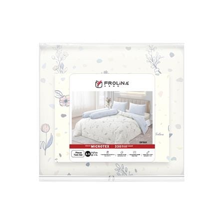 ชุดผ้าปูที่นอน 3.5 ฟุต (ชุด 4 ชิ้น) FROLINA MICROTEX DF069_4