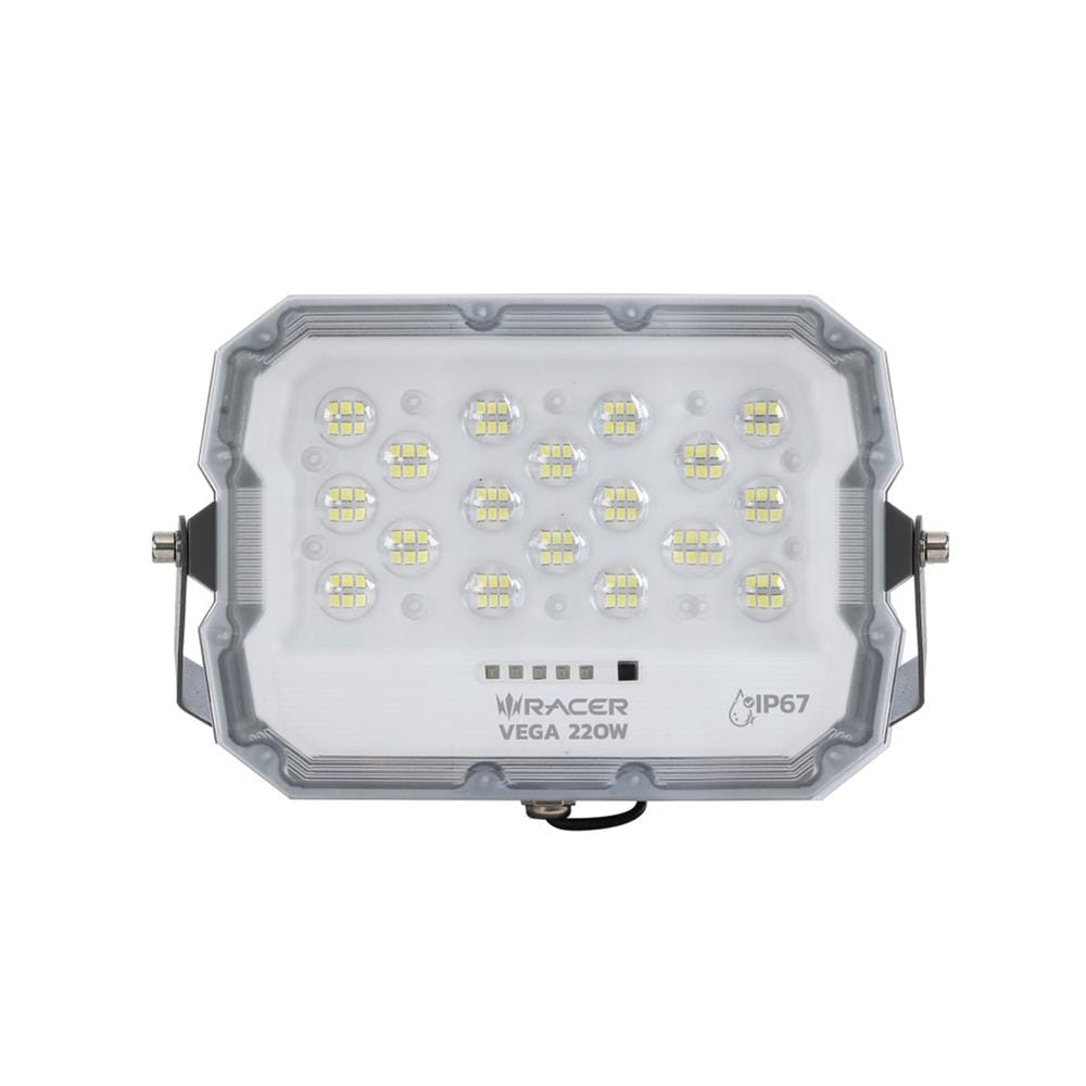 ไฟสปอตไลท์ SOLAR RACER VEGA 220 วัตต์ WARM WHITE สีขาว/เทา