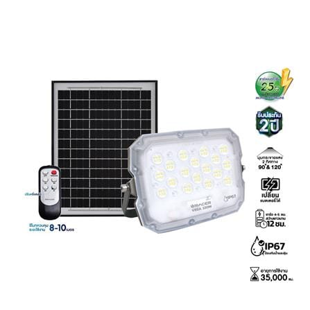 ไฟสปอตไลท์ SOLAR RACER VEGA 220 วัตต์ DAYLIGHT สีขาว/เทา