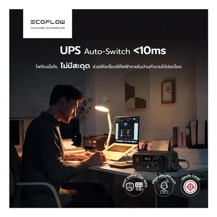 POWER BOX ECOFLOW RIVER 3 300 วัตต์ สีดำ_4