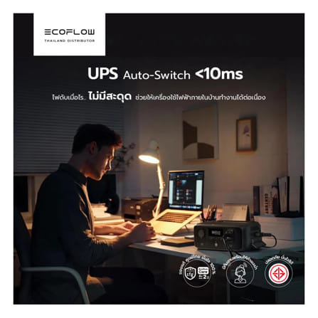 POWER BOX ECOFLOW RIVER 3 300 วัตต์ สีดำ_5