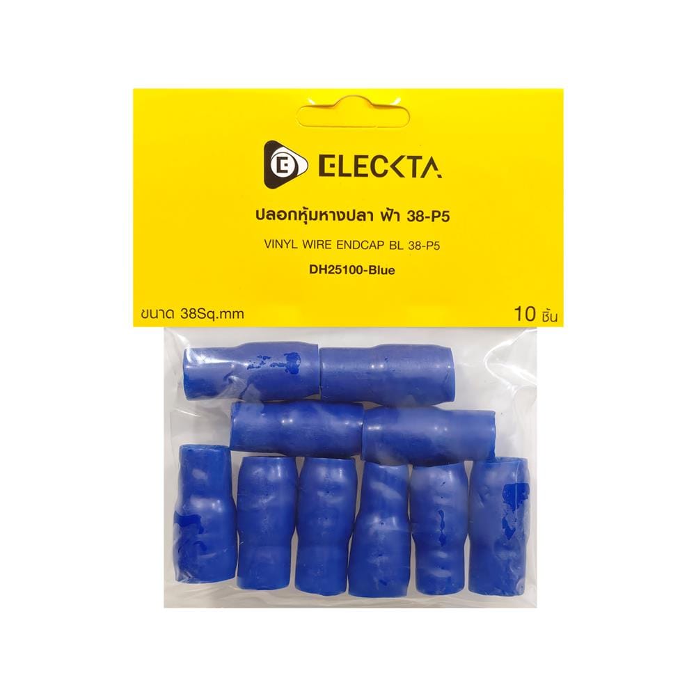 ปลอกหุ้มหางปลา ELECKTA 38-P5 สีฟ้า (แพ็ก 10 ชิ้น)